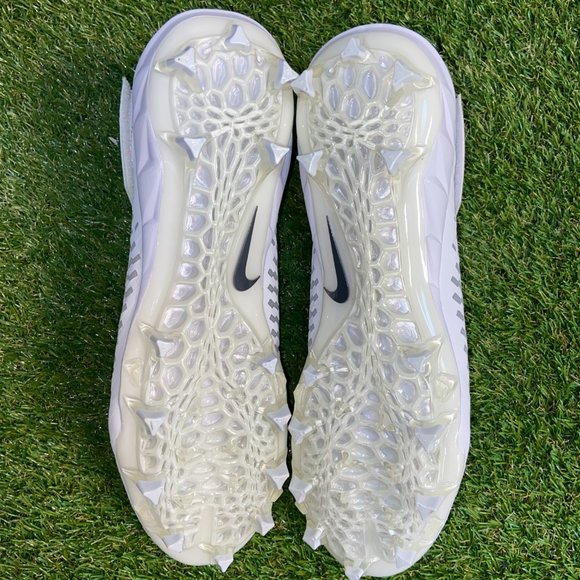 Nike Alpha Menace Pro 2 Football Mid Cleats White AQ3209-100 Mens NEW